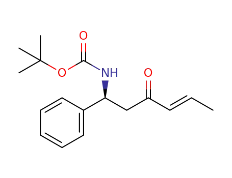 (S,E)-tert-butyl [3-oxo-1-phenyl-hex-4-enyl]carbamate