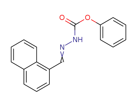 Molecular Structure of 1429521-33-4 (phenyl 2-(naphthalen-1-ylmethylene)hydrazinecarboxylate)