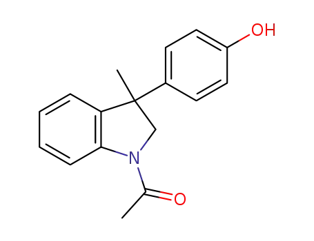 N-acetyl-3-(4-hydroxyphenyl)-3-methylindoline