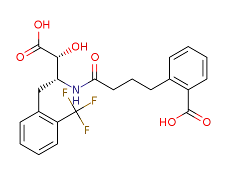 2-{3-[(1R,2R)-2-carboxy-2-hydroxy-1-(2-trifluoromethyl-benzyl)-ethylcarbamoyl]-propyl}-benzoic acid
