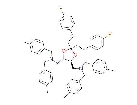 (4S,5S)-2,2-[bis-(2-(4-fluorophenyl)ethyl)]-N,N,N',N'-tetrakis[(4-methylphenyl)methyl]-1,3-dioxolane-4,5-dimethanamine