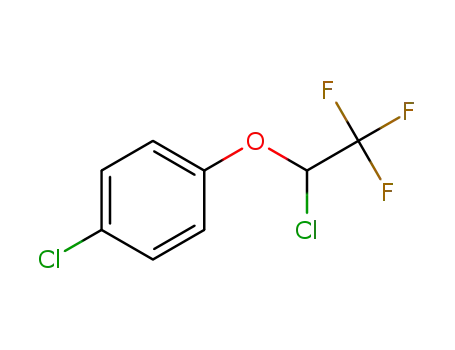 Molecular Structure of 1415703-82-0 (1-chloro-4-(1-chloro-2,2,2-trifluoroethoxy)benzene)