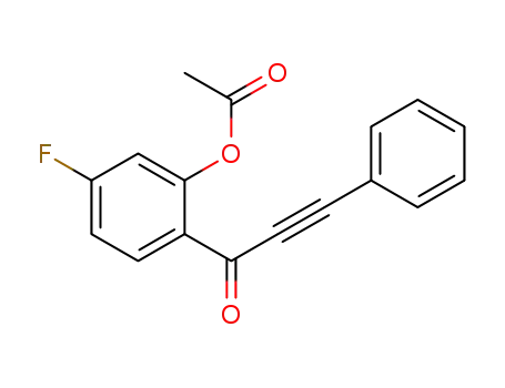 5-fluoro-2-(3-phenylpropioloyl)phenyl acetate