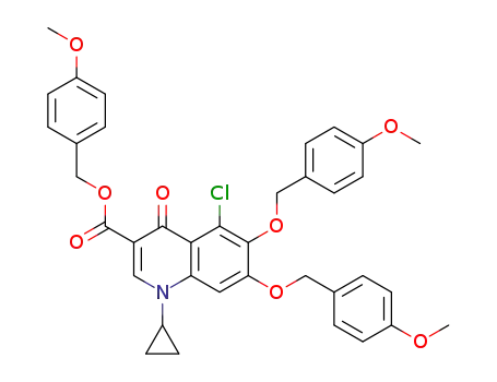 4-methoxybenzyl 5-chloro-1-cyclopropyl-6,7-bis((4-methoxybenzyl)oxy)-4-oxo-1,4-dihydroquinolin-3-carboxylate