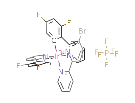 [Ir(2′,4′-difluoro-2-phenylpyridine)<sub>2</sub>(5-bromo-2,2′-bipyridine)]PF<sub>6</sub>