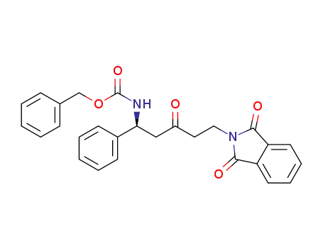 (S)-benzyl [5-(1,3-dioxoisoindolin-2-yl)-3-oxo-1-phenylpentyl]carbamate