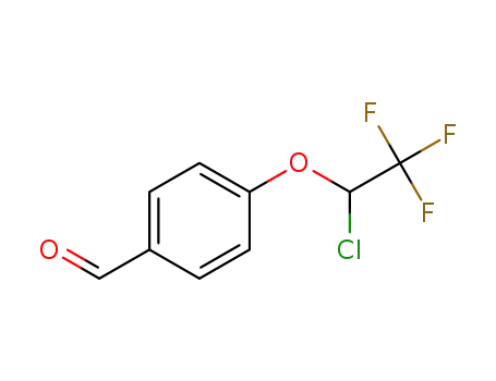 Molecular Structure of 1415703-79-5 (4-(1-chloro-2,2,2-trifluoroethoxy)benzaldehyde)