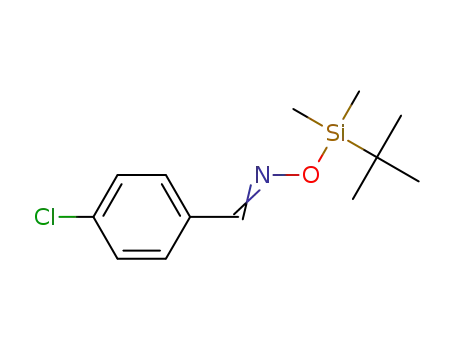 Molecular Structure of 1380412-84-9 (4-chlorobenzaldehyde O-(tert-butyldimethylsilyl)oxime)