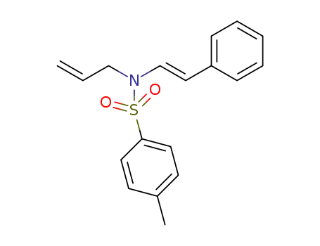 Molecular Structure of 1428946-22-8 ((E)-N-allyl-N-styryl-4-methylbenzenesulfonamide)