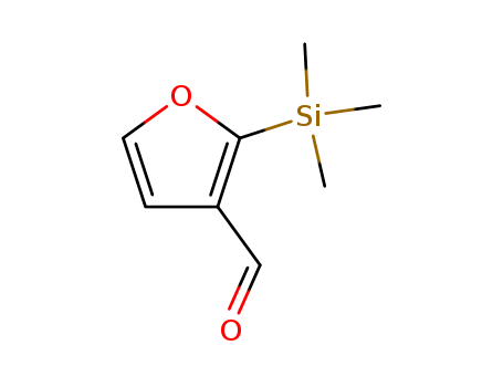 Molecular Structure of 137044-67-8 (3-Furancarboxaldehyde, 2-(trimethylsilyl)-)