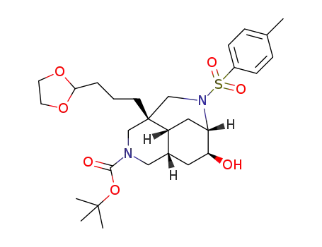 (4R,4aR,6S,7S,8aS)-2-(tert-butoxycarbonyl)-4-[3-(1,3-dioxolan-2-yl)propyl]-7-hydroxy-6,4-(iminomethano)-9-(p-toluenesulfonyl)perhydroisoquinoline