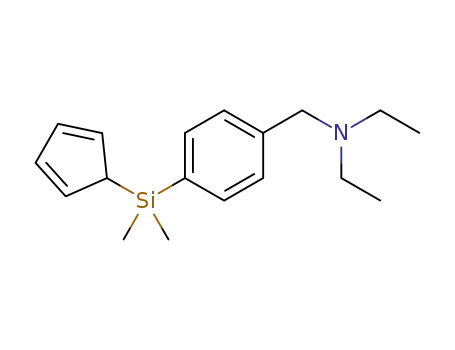 1-(4-(cyclopenta-2,4-dienyldimethylsilyl)phenyl)-N,N-diethylmethanamine