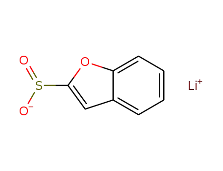 Molecular Structure of 124043-83-0 (lithium benzofuran-2-sulfinate)