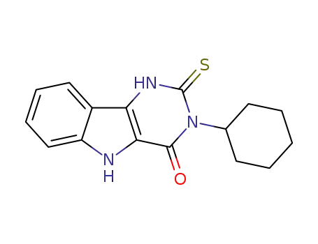 3-cyclohexyl-2-thioxo-2,3-dihydro-1H-pyrimido[5,4-b]indol-4(5H)-one