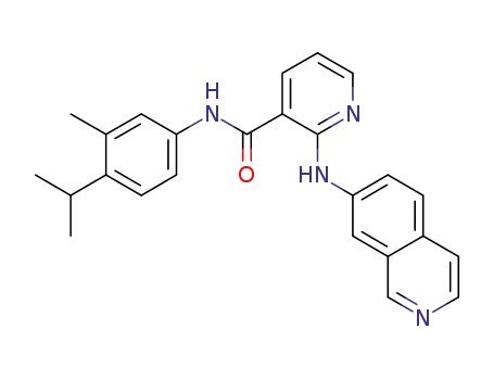 3-Pyridinecarboxamide,
2-(7-isoquinolinylamino)-N-[3-methyl-4-(1-methylethyl)phenyl]-