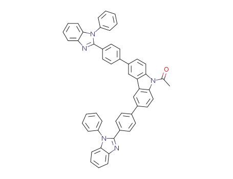 9-acetyl-3,6-bis[4-(1-phenyl-1H-benzo[d]imidazol-2-yl)phenyl]-9H-carbazole