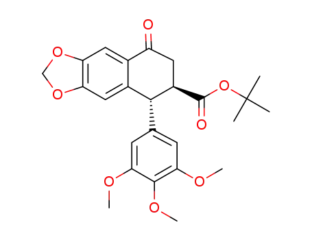 (1R,2R)-2-(tert-butoxylcarbonyl)-6,7-methylenedioxy-1-(3,4,5-trimethoxyphenyl)-2,3-dihydro-4(1H)-naphthalenone