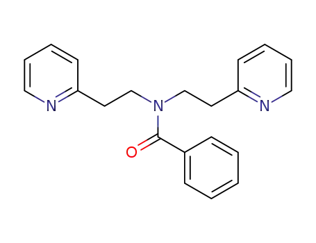 Molecular Structure of 144157-46-0 (Benzamide, N,N-bis[2-(2-pyridinyl)ethyl]-)