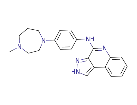 Molecular Structure of 1403885-15-3 ([4-(4-methyl-[1,4]diazepan-1-yl)-phenyl]-(2H-pyrazolo[3,4-c]quinolin-4-yl)-amine)