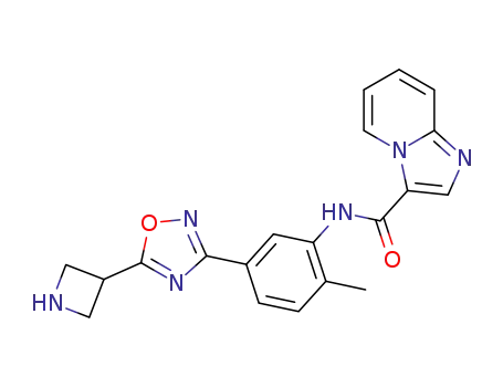 N-(5-(5-(azetidin-3-yl)-1,2,4-oxadiazol-3-yl)-2-methylphenyl)imidazo[1,2-a]pyridine-3-carboxamide