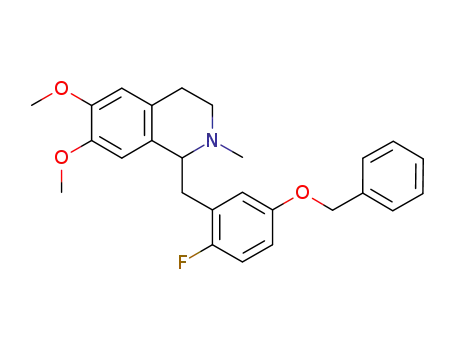 1-(5-(benzyloxy)-2-fluorobenzyl)-6,7-dimethoxy-2-methyl-1,2,3,4-tetrahydroisoquinoline