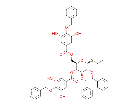 ethyl 2,3-di-O-benzyl-4,6-O-bis(4-O-benzylgalloyl)-1-thio-β-D-glucopyranoside