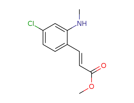 Molecular Structure of 1416897-86-3 ((E)-methyl 3-(4-chloro-2-(methylamino)phenyl)acrylate)