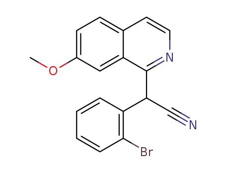 (2-bromophenyl)(7-methoxyisoquinolin-1-yl)acetonitrile