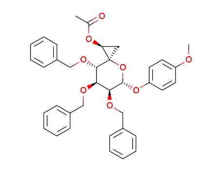 (1S,3R,5S,6S,7S,8S)-1-O-acetyl-6,7,8-tri-O-benzyl-5-O-pmethoxyphenyl-4-oxaspiro[2.5]octane