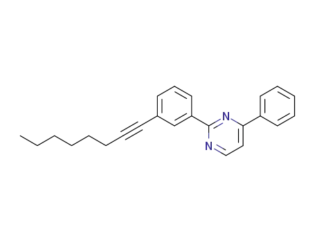 Molecular Structure of 1428188-07-1 (2-(3-(oct-1-ynyl)phenyl)-4-phenylpyrimidine)