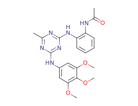 N-(2-((4-methyl-6-((3,4,5-trimethoxyphenyl)amino)-1,3,5-triazin-2-yl)amino)phenyl)acetamide