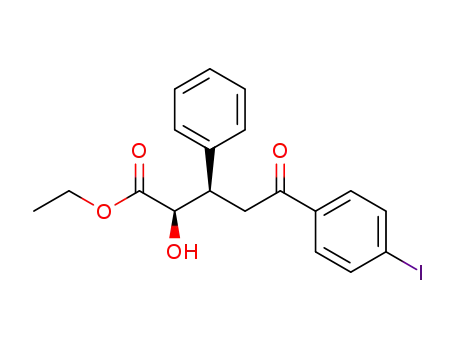 (2R,3R)-ethyl 2-hydroxy-5-(4-iodophenyl)-5-oxo-3-phenylpentanoate