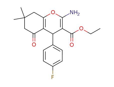 ethyl 2-amino-4-(4-fluorophenyl)-7,7-dimethyl-5-oxo-5,6,7,8-tetrahydro-4H-chromene-3-carboxylate