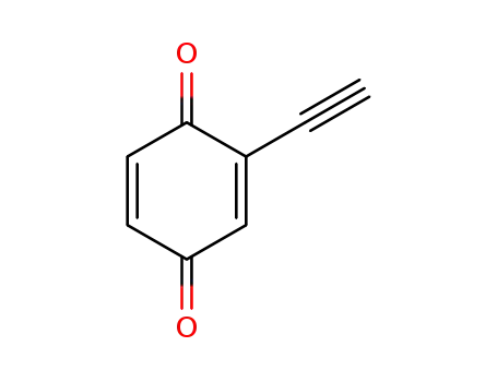 Molecular Structure of 89845-29-4 (2,5-Cyclohexadiene-1,4-dione, 2-ethynyl- (9CI))