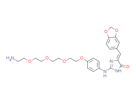 (5Z)-2-[4-[2-[2-[2-(2-aminoethoxy)ethoxy]ethoxy]ethoxy]phenylamino]-5-(benzo[1,3]dioxol-5-ylmethylene)-3,5-dihydroimidazol-4-one