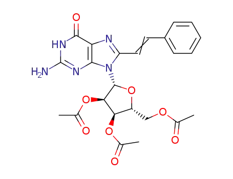 8-styryl-2',3',5'-tri-O-acetylguanosine