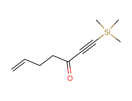 Molecular Structure of 147297-21-0 (6-Hepten-1-yn-3-one, 1-(trimethylsilyl)-)