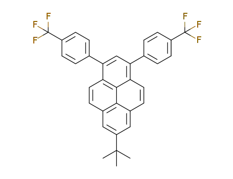 Molecular Structure of 1421130-60-0 (7-tert-butyl-1,3-bis(4-trifluoromethylphenyl)pyrene)