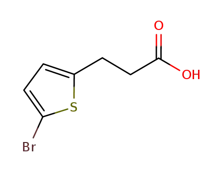Molecular Structure of 900027-23-8 (2-Thiophenepropanoicacid, 5-bromo-)