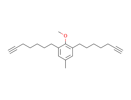 1,3-di(hept-6-ynyl)-2-methoxy-5-methylbenzene