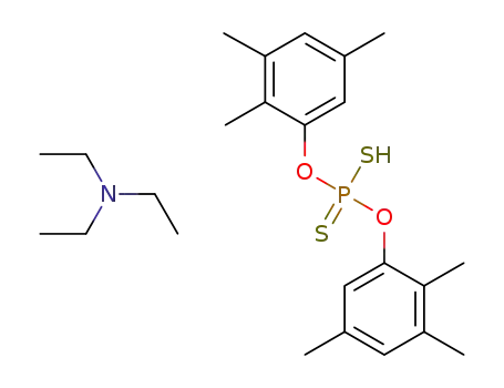 Molecular Structure of 1394064-58-4 (C<sub>18</sub>H<sub>23</sub>O<sub>2</sub>PS<sub>2</sub>*C<sub>6</sub>H<sub>15</sub>N)