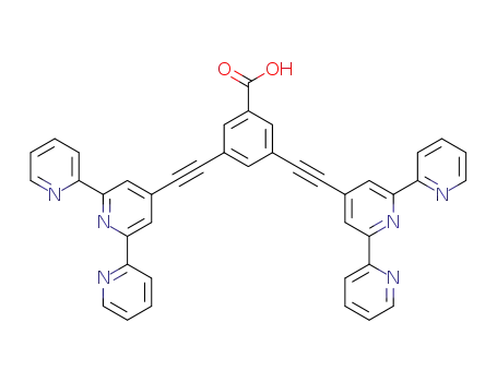 Molecular Structure of 1392217-97-8 (3,5-bis(2,5-bis(2-pyridyl)pyridin-4-ylethynyl)benzoic acid)