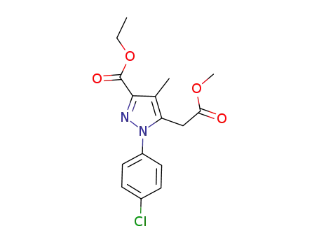 ethyl 1-(4-chlorophenyl)-5-(2-methoxy-2-oxoethyl)-4-methyl-1H-pyrazole-3-carboxylate