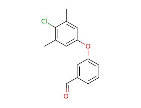 Molecular Structure of 1426937-26-9 (3-(4-chloro-3,5-dimethylphenoxy)benzaldehyde)