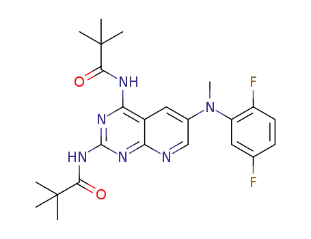 N,N′-{6-[(2,5-difluorophenyl)(methyl)amino]pyrido[2,3-d]-pyrimidine-2,4-diyl}bis(2,2-dimethylpropanamide)