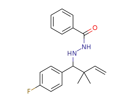 N'-[1-(4-fluorophenyl)-2,2-dimethylbut-3-en-1-yl]benzohydrazide
