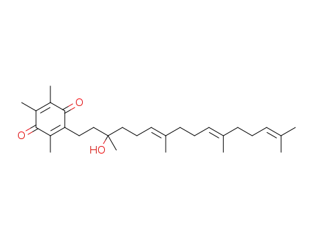 2-[(6E,10E)-3-hydroxy-3,7,11,15-tetramethyl-6,10,14-hexadecatrienyl]-3,5,6-trimethyl-2,5-cyclohexadiene-1,4-dione