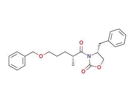 (2'R,4R)-4-benzyl-3-(5'-benzyloxy-2'-methylpentanoyl)oxazolidin-2-one
