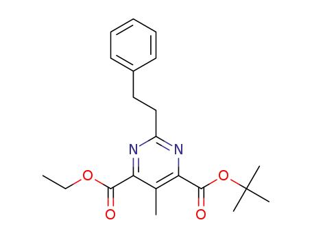 4-(tert-butyl) 6-ethyl 5-methyl-2-phenethylpyrimidine-4,6-dicarboxylate