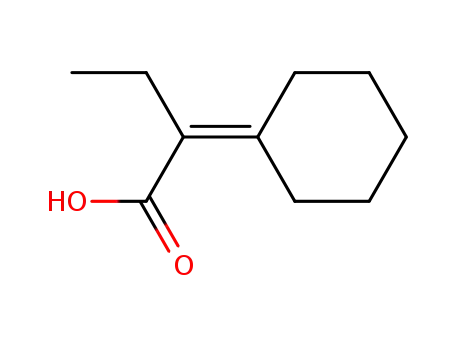 Molecular Structure of 20144-46-1 (2-cyclohexylidenebutanoic acid)